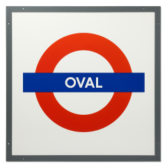Reproduction Oval Tube Sign