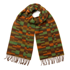 New Overground Moquette Design Lambswool Scarf