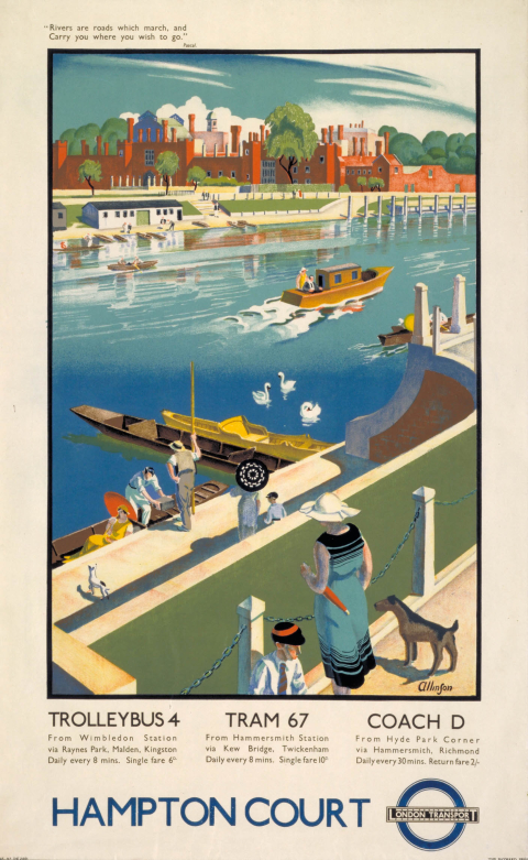 Hampton Court, by Adrian Allinson, 1934