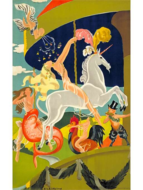 Merry-go-round, by Anna Katrina Zinkeisen, 1935