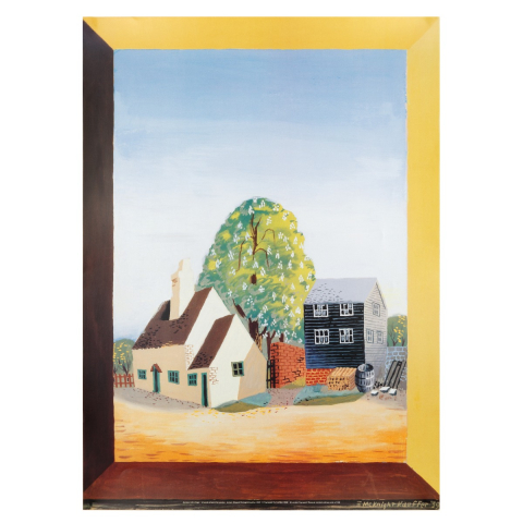 Spring in the Village Print Poster