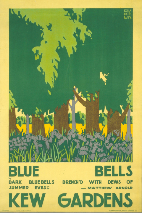 Bluebells; Kew Gardens, by Edward McKnight Kauffer, 1920