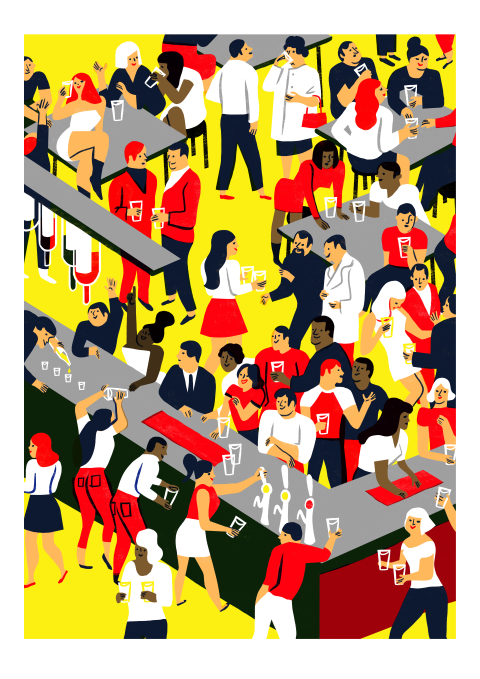 Brightest London Bars Print