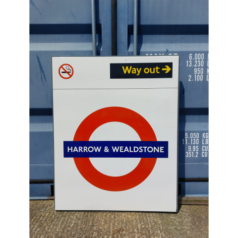 Harrow & Wealdstone Roundel/Way Out (412024)