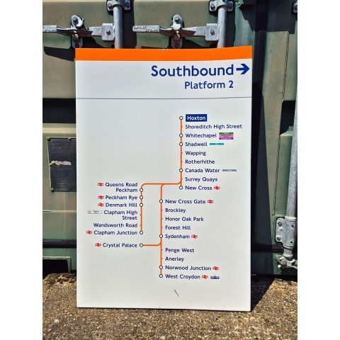 Southbound Platform 2 - Hoxton - Line Diagram (1022025)