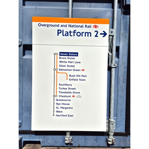 Overground and National Rail Platform 2 - Seven Sisters - Line Diagram (1102025)