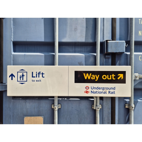 Lift to exit - Way Out Underground National Rail (1322025)
