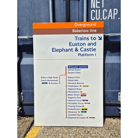 Overground Bakerloo Line - Willesden Junction - Line Diagram