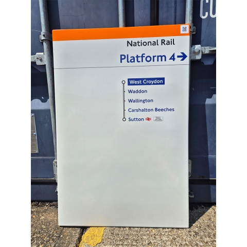 National Rail Platform 4 - West Croydon - Line Diagram (1412025)