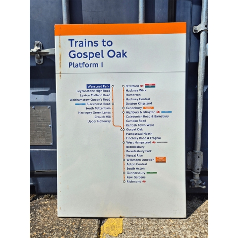 Trains to Gospel Oak Platform 1 - Wanstead Park - Line Diagram (1442025)