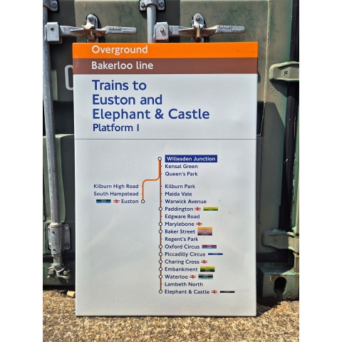 Overground Bakerloo Line - Willesden Junction - Line Diagram (1482025)