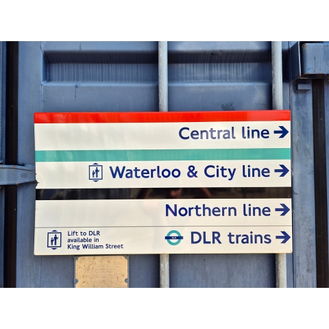 Central Waterloo and City Northern line Sign - Exit to King William Street (1582025)