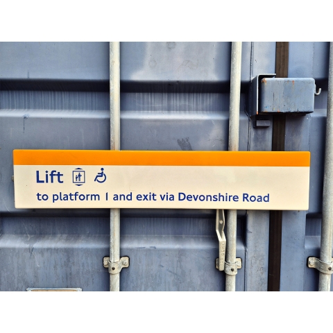 Lift to Platform 1 and Exit via Devonshire Road (1692025)