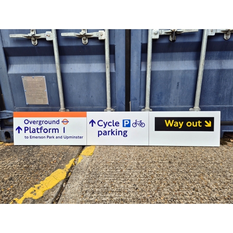 Overground Platform 1 to Emerson Park- Cycle Parking - Way Out (1702025)