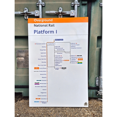 Overground National Rail - West Croydon - Line Diagram (1732025)
