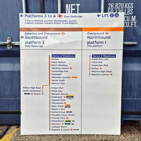 Bakerloo and Overground - Harrow and Wealdstone - Double Line Diagram (1872025)
