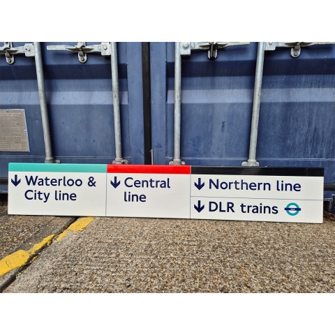 Waterloo and City line - Central line - Northern line - DLR Trains Sign (1902025)