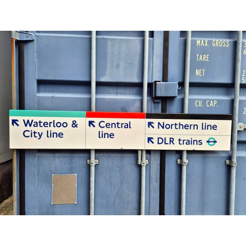 Waterloo and City line - Central line - Northern line - DLR Trains Sign (1922025)