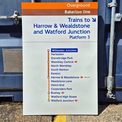 Overground Bakerloo line - Willesden Junction - Line Diagram (1982025)