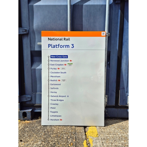 National Rail Platform 3 - New Cross Gate - Line Diagram (2062025)
