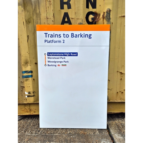 Trains to Barking / Leytonstone High Road Line Diagram (2342025)