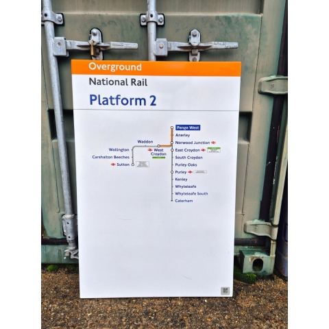 Overground National Rail Platform 1- Penge West - Line Diagram (3482025)