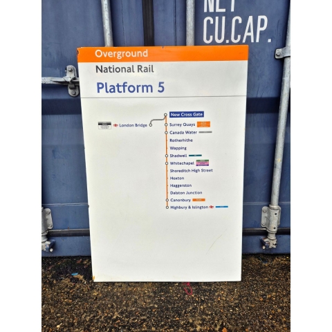 Overground National Rail - New Cross Gate - Line Diagram (322026)