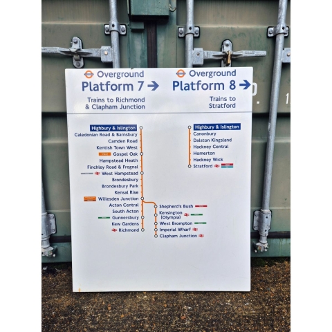 Overground Platform 7/8 - Highbury and Islington - Double Line Diagram (502026)