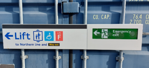 Lift to Northern Line / Emergency Exit Lightbox (902022)