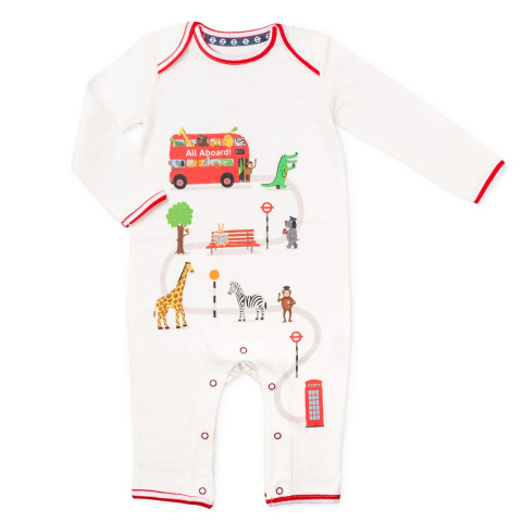 All Aboard Baby Grow