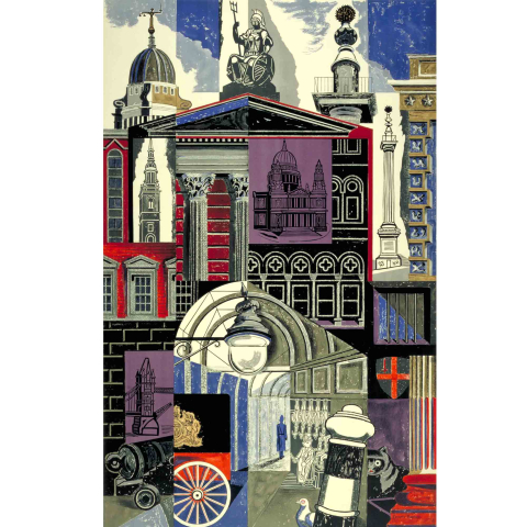 City, by Edward Bawden, 1952