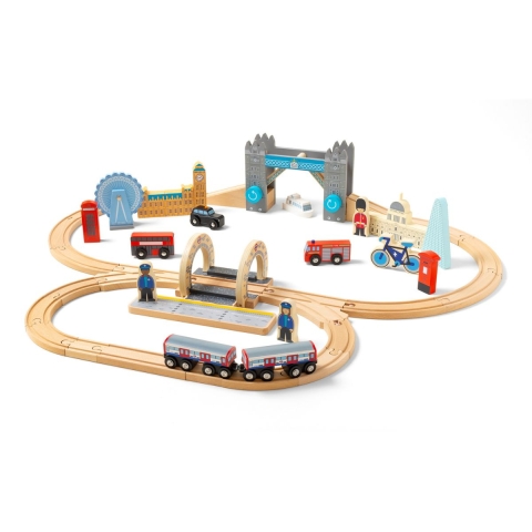 City of London Wooden Train Set