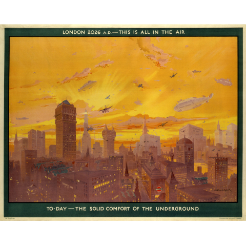 London 2026 AD this is all in the air, by Montague B Black, 1926