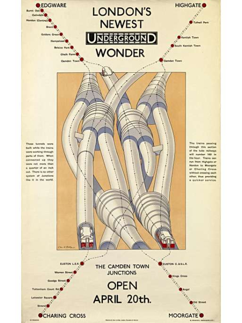 London's newest wonder; Camden Town junctions, by Charles W Baker, 1924