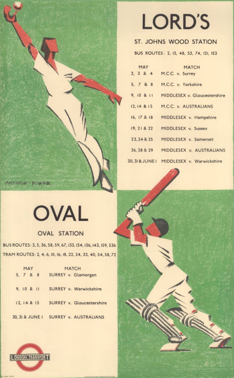 Lord's, Oval, by Andrew Power, 1934