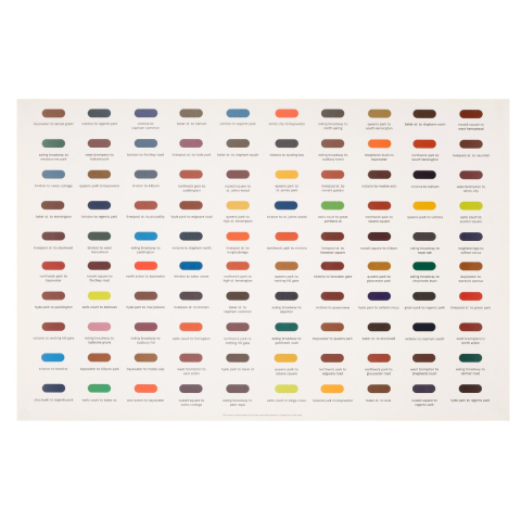 Simon Mackness 100 Journeys print