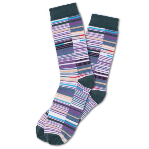 Elizabeth line Moquette Sock Pair