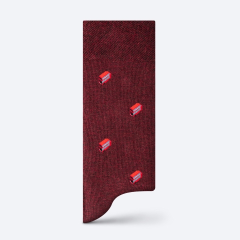 The London Sock Exchange Routemaster Bus Socks