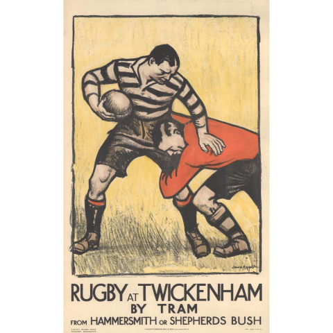 Rugby at Twickenham, by Laura Knight, 1921