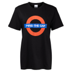 Mind the Gap T-Shirt Organic Cotton Black