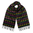 S Stock Moquette Design Lambswool Scarf