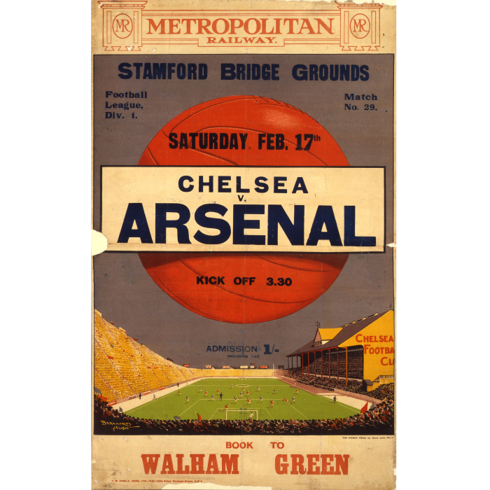 chelsea v arsenal print